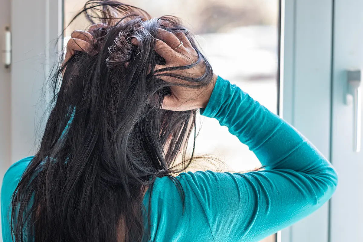 young woman under stress